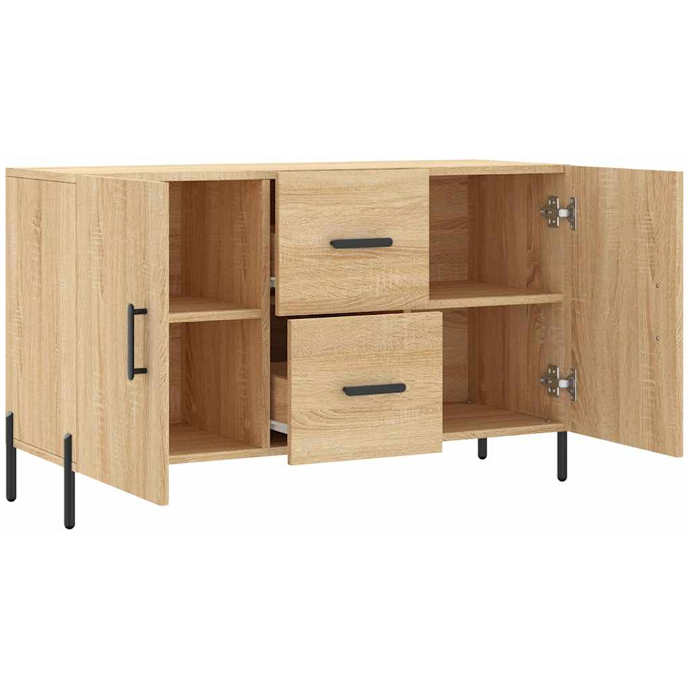 vidaXL 2 Door 2 Drawer Sonoma Oak Sideboard Image 5