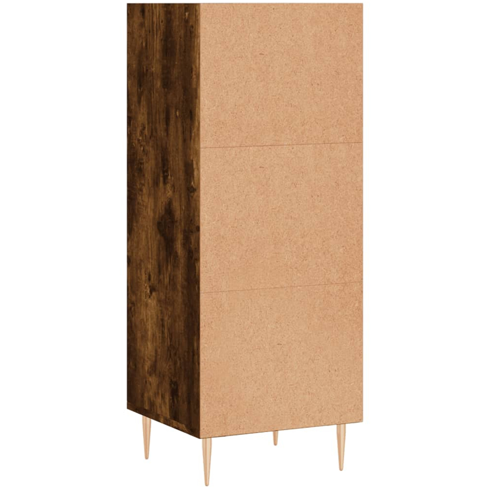 vidaXL 3 Shelf Smoked Oak Sideboard Image 6
