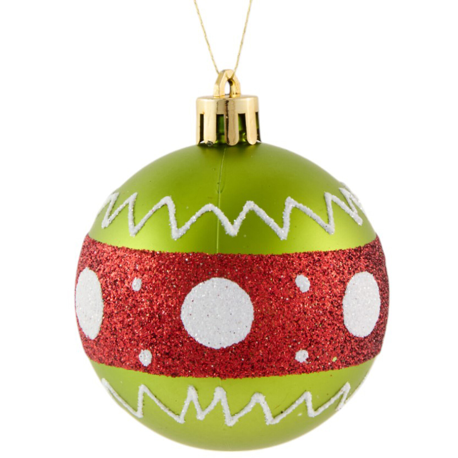 Set of 16 Novelty Candy Cane Lane Baubles Multicolour Image 3