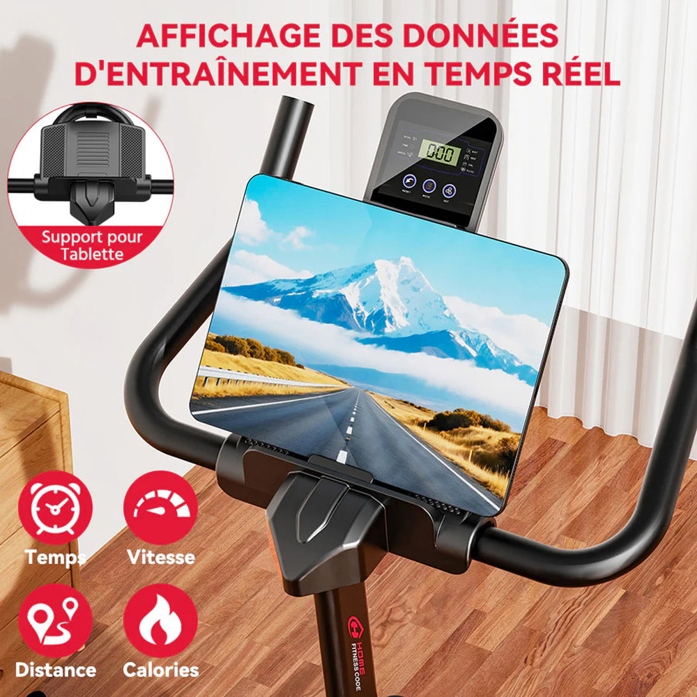 Rattrix C1 Black Stationary Exercise Bike with 6kg Flywheel Image 4