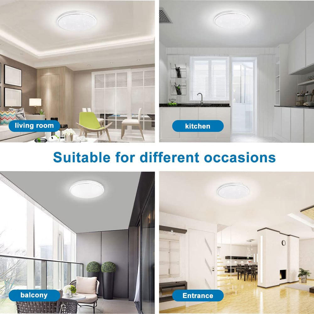 ExtraStar Cool White LED Integrated Flush Ceiling Light Image 3