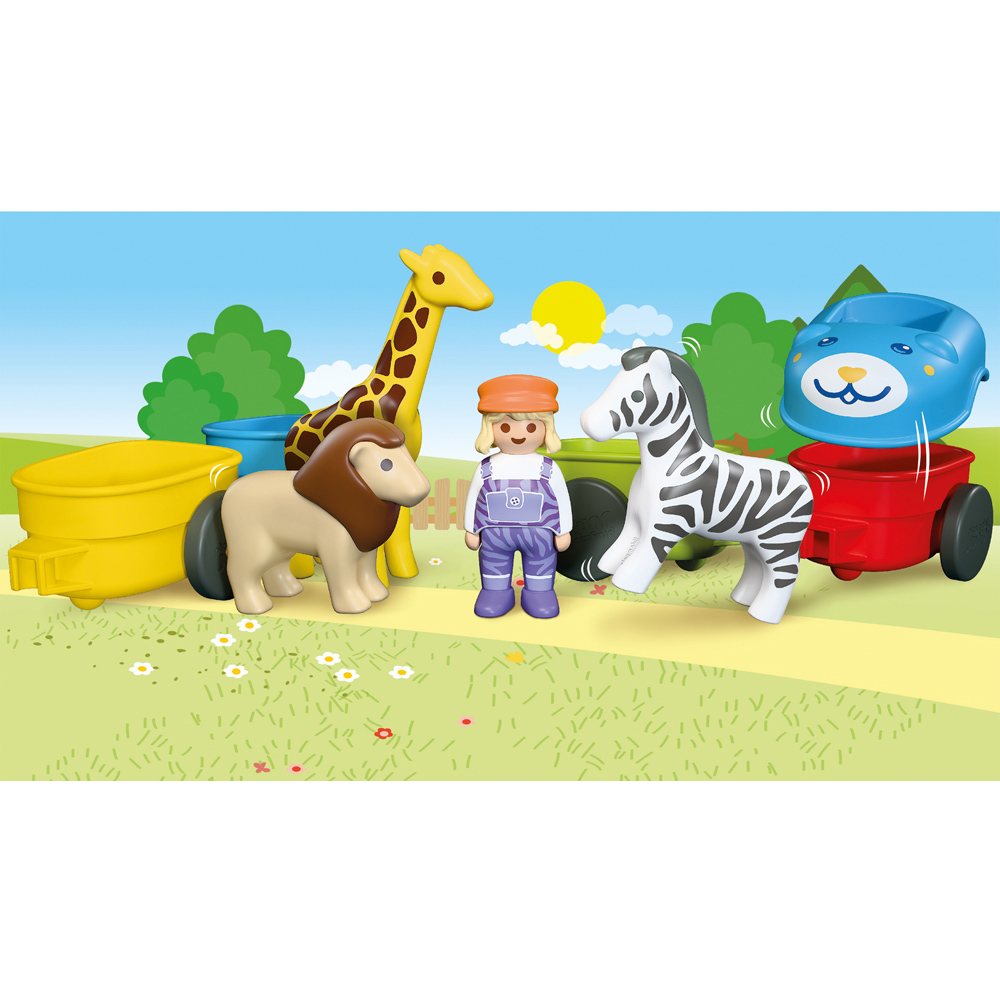 Playmobil Junior Animal Train Playset Image 6