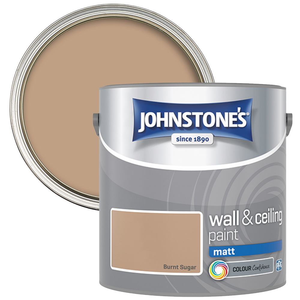Johnstone's Walls & Ceilings Burnt Sugar Matt Emulsion Paint 2.5L Image 1