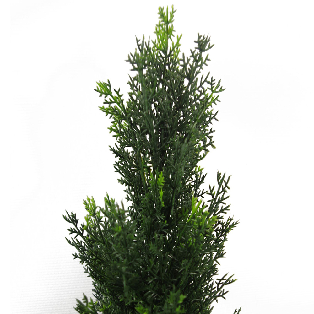 Leaf Artificial Cedar Cypress Topiary Tree 90cm 2 Pack Image 2