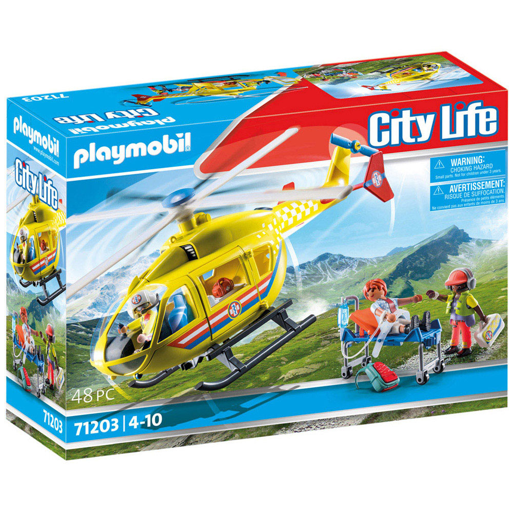 Playmobil Medical Helicopter Playset 31 Piece Image 1