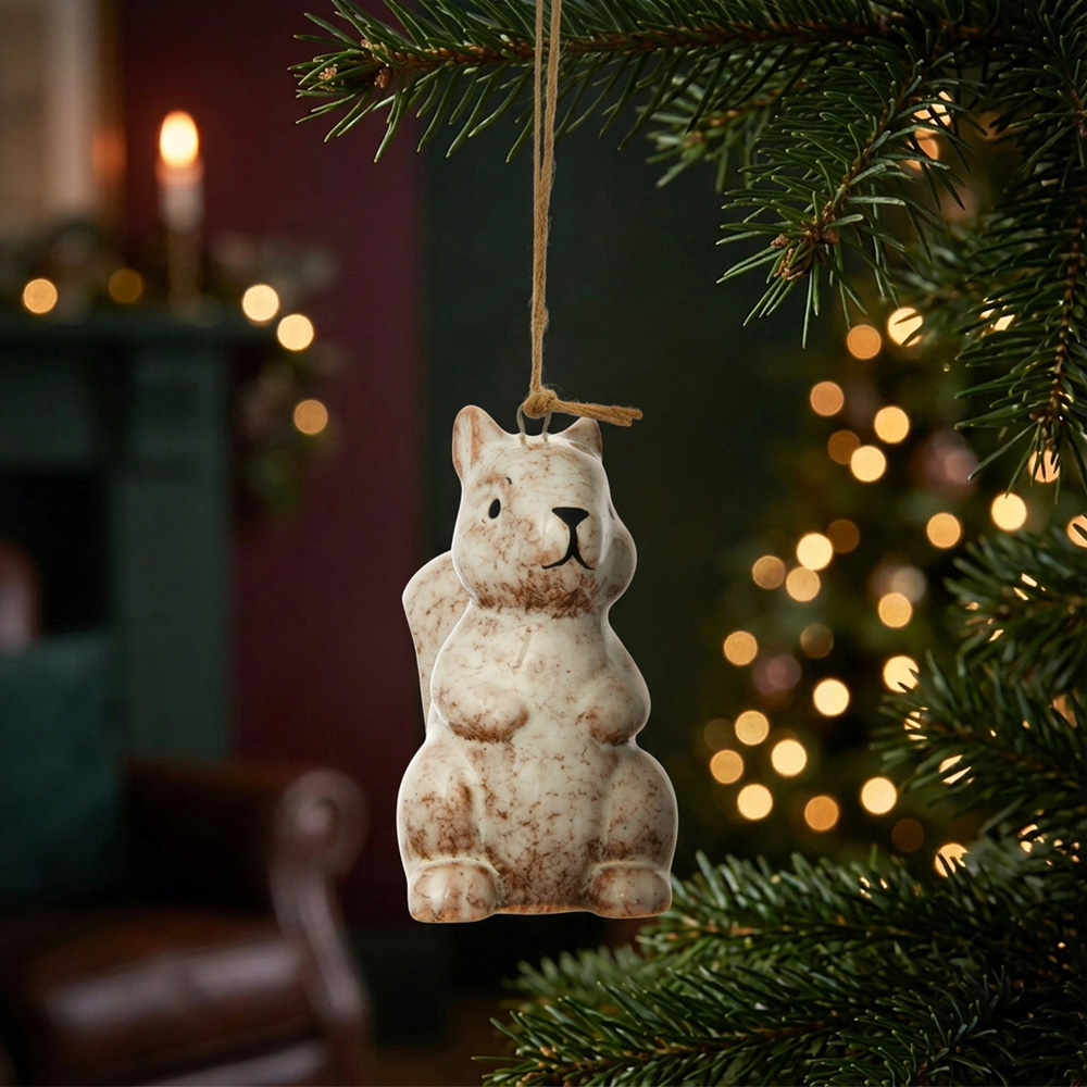 Ceramic Fox or Squirrel Hanging Decoration Image 7