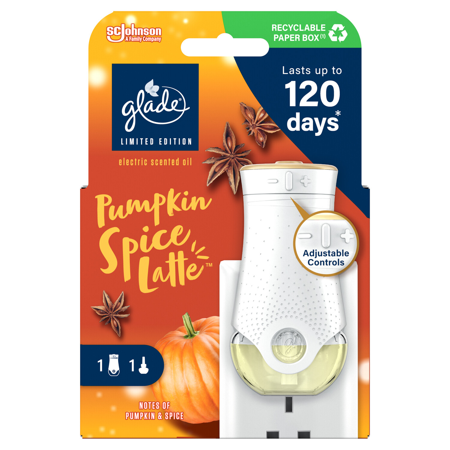 Glade Plug In Scented Oil Holder and Refill - White Image