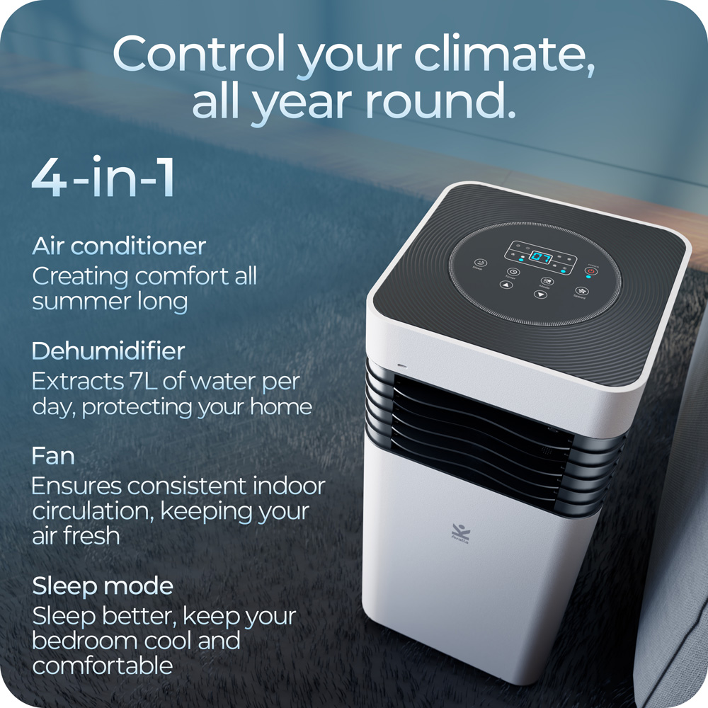 Avalla S-50 Portable 4-in-1 Air Conditioner 890W Industrial Class 3000BTU, 12m3 Coverage Image 5