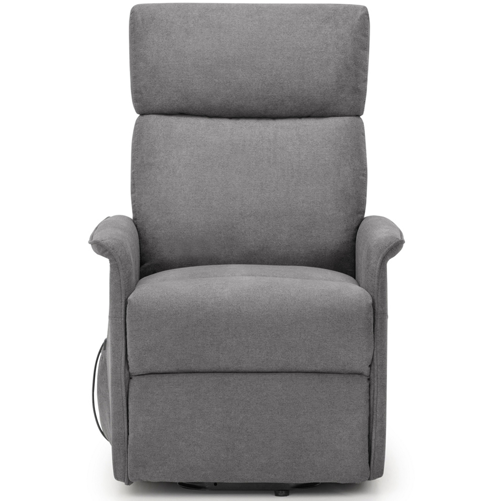 Julian Bowen Helena Charcoal Fabric Riser Recliner Chair Image 5