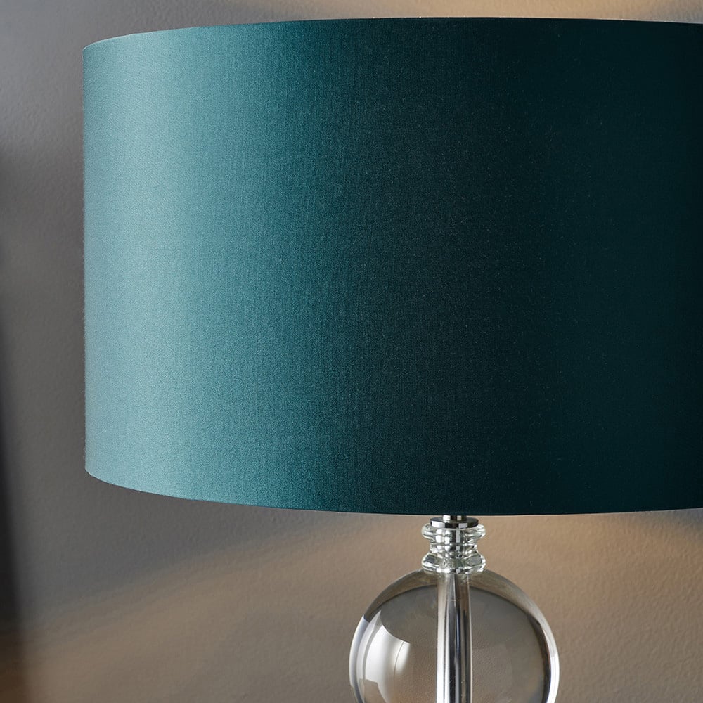 Merano Ortisei Clear Crystal and Chrome Table Lamp Image 6