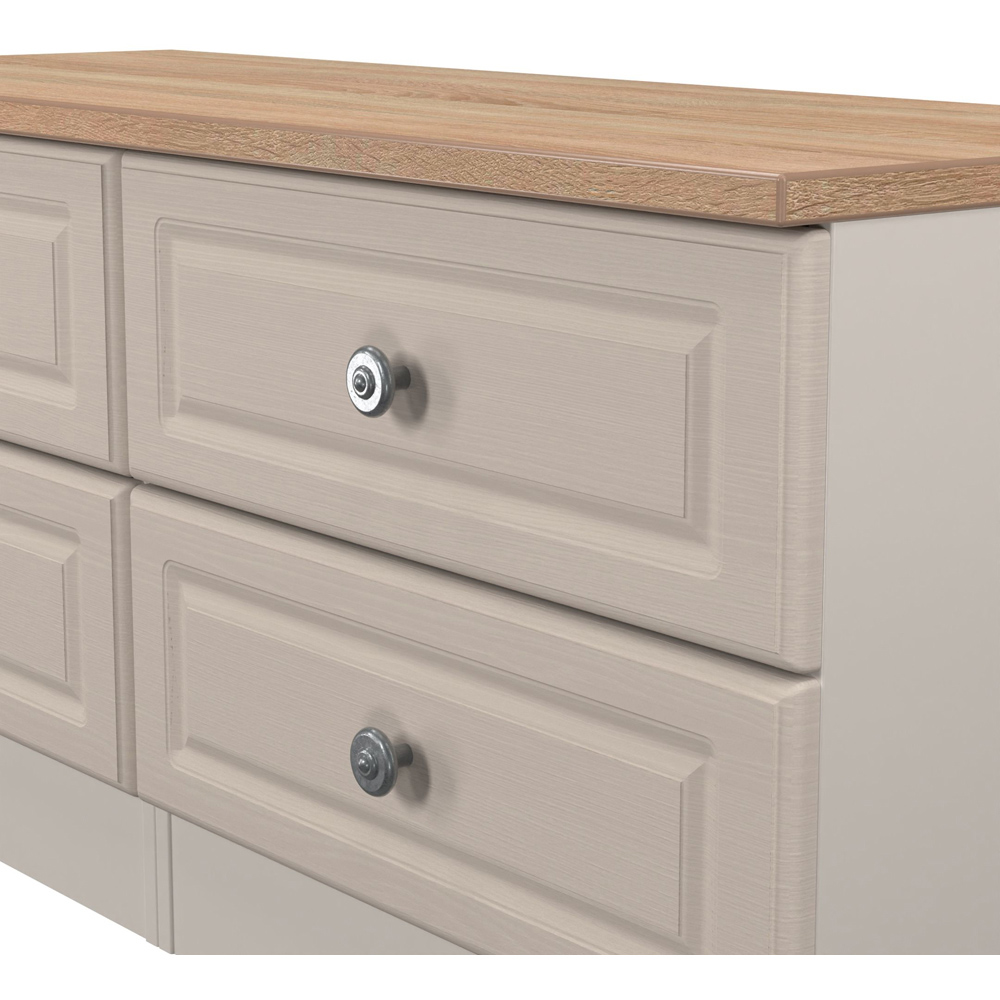 Crowndale Norfolk 4 Drawer Kashmir Ash and Bardolino Oak Bed Box Ready Assembled Image 6