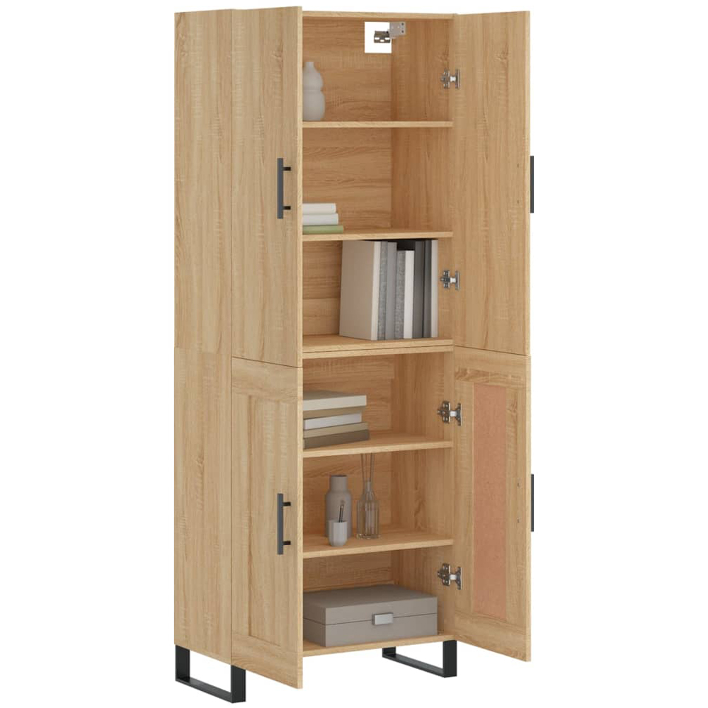vidaXL Brown Engineered Wood Highboard Image 3