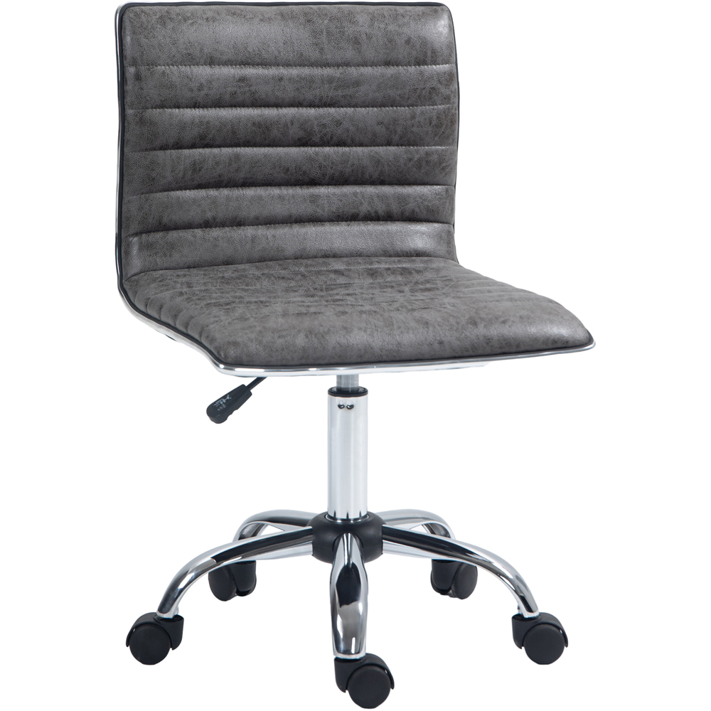 Portland Grey PU Leather Swivel Office Chair Image 2