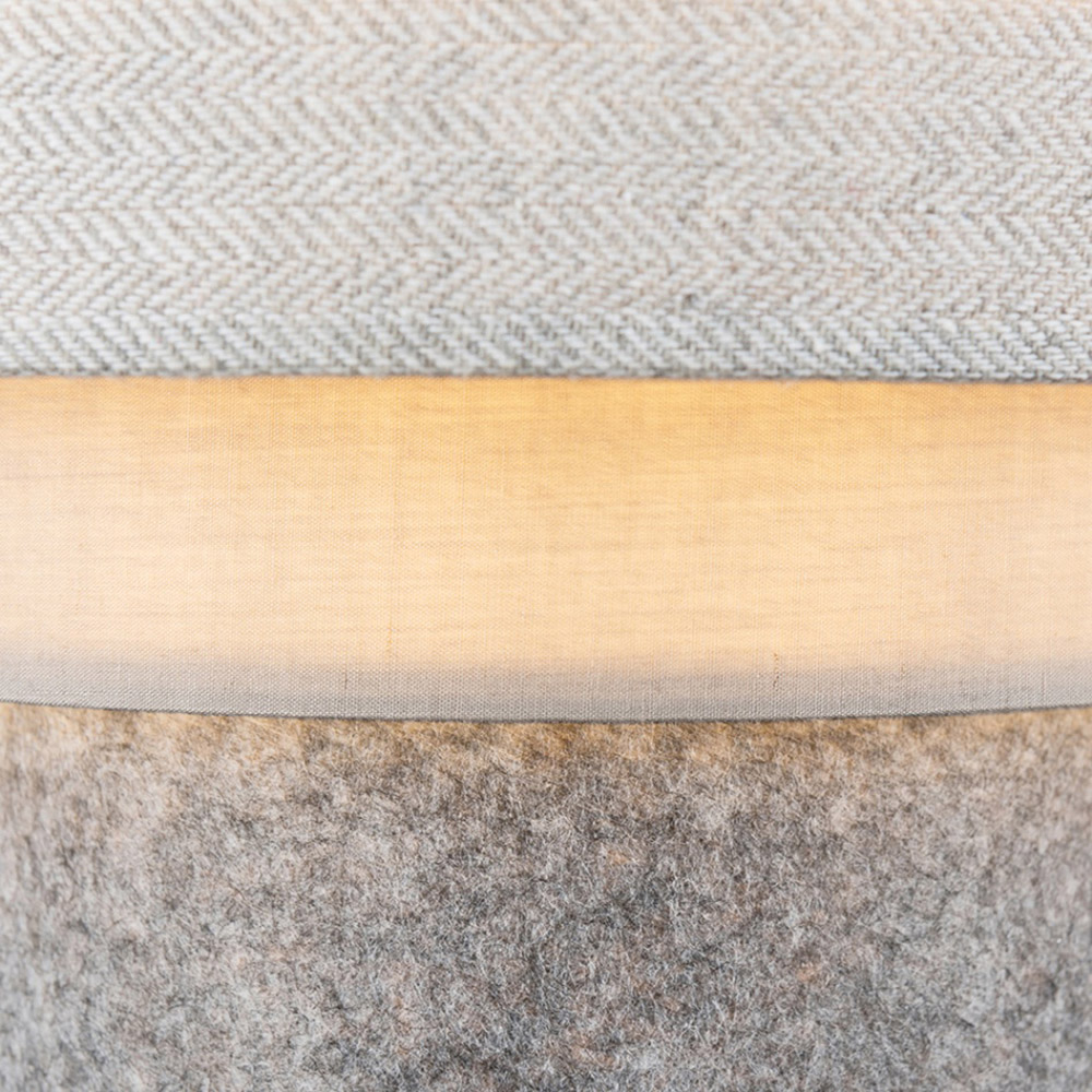 ValueLights Aztec 3 Tier Grey Herringbone Ceiling Light Shade Image 4