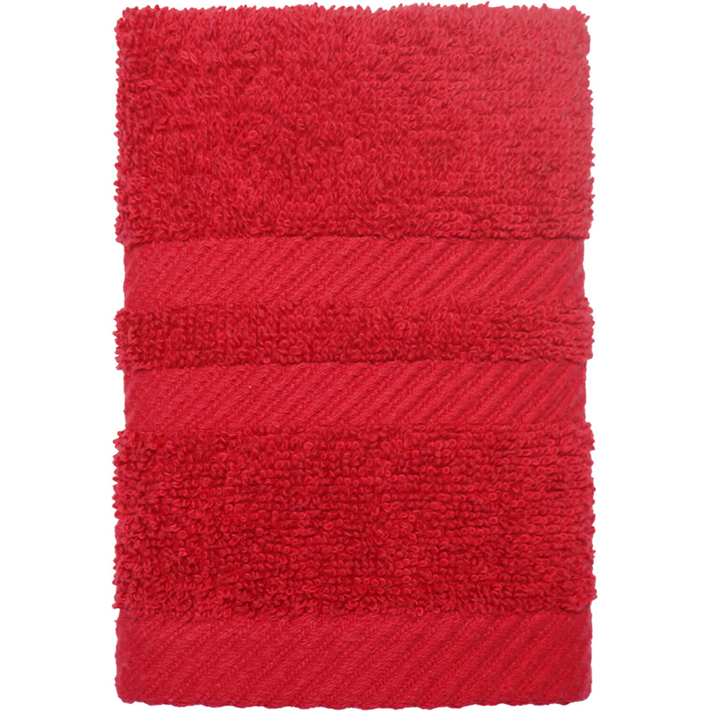Cotton Face Cloth Crimson Red Image