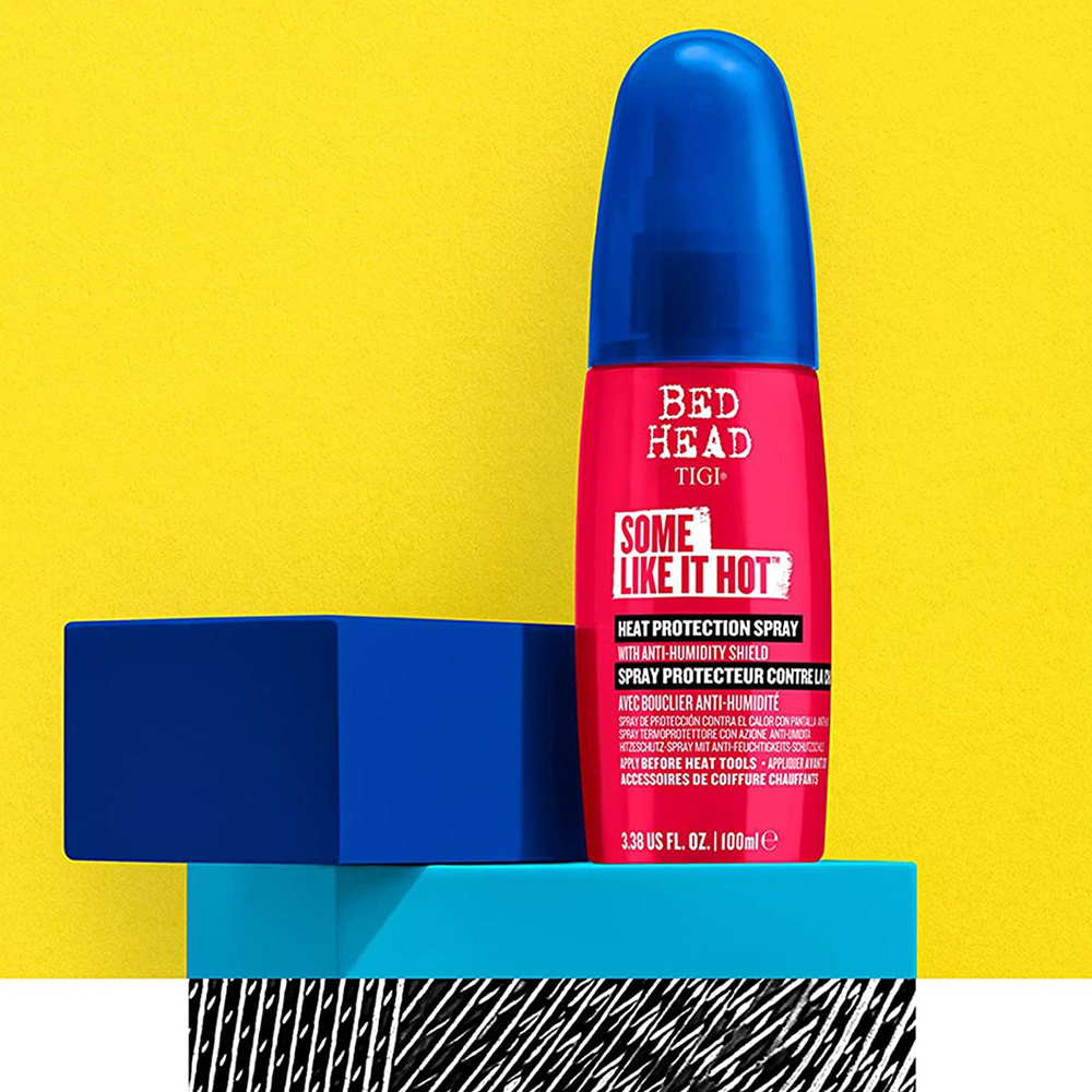 TIGI Bed Head Some Like It Hot Heat Protection Hair Spray Thermal Shield 100ml 3 Pack Image 2