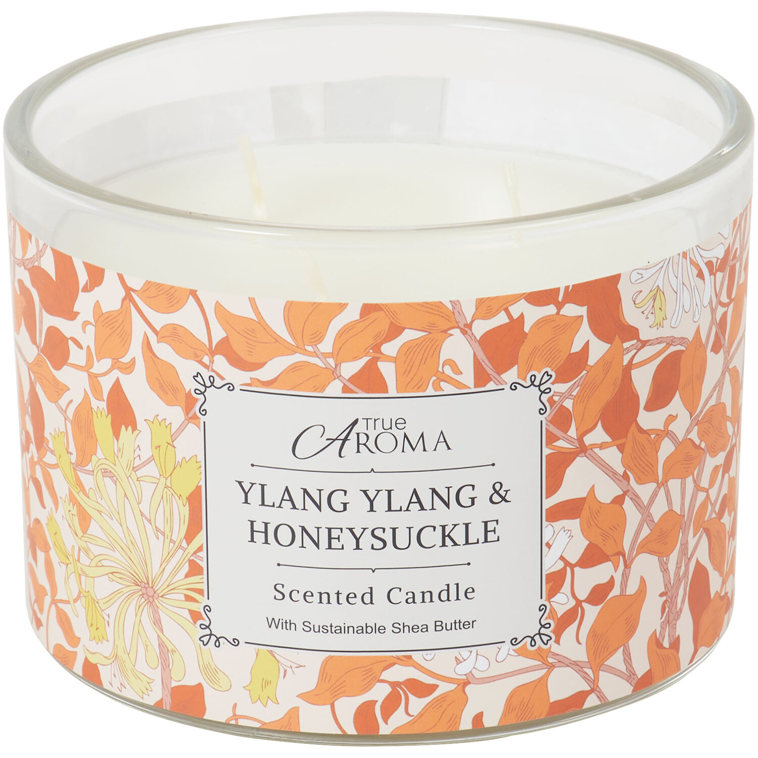 Ylang Ylang & Honeysuckle Candle - Orange Image 2