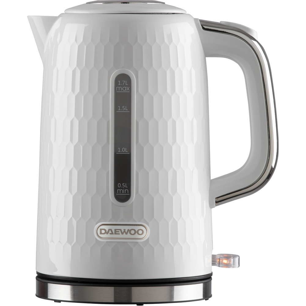 Daewoo Honeycomb White 1.7L Jug Kettle Image 1