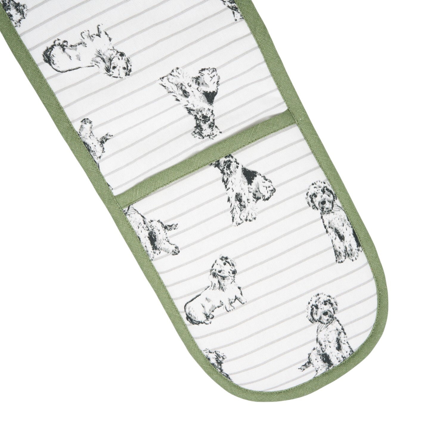 Waggy Tails Double Oven Glove Green Image 5