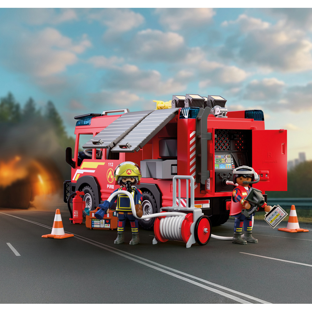 Playmobil Fire Rescue Truck Play Set 126 Piece Image 8