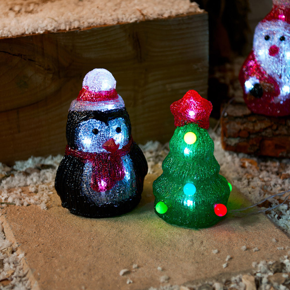 Set of 4 Acrylic Christmas Characters Image 4