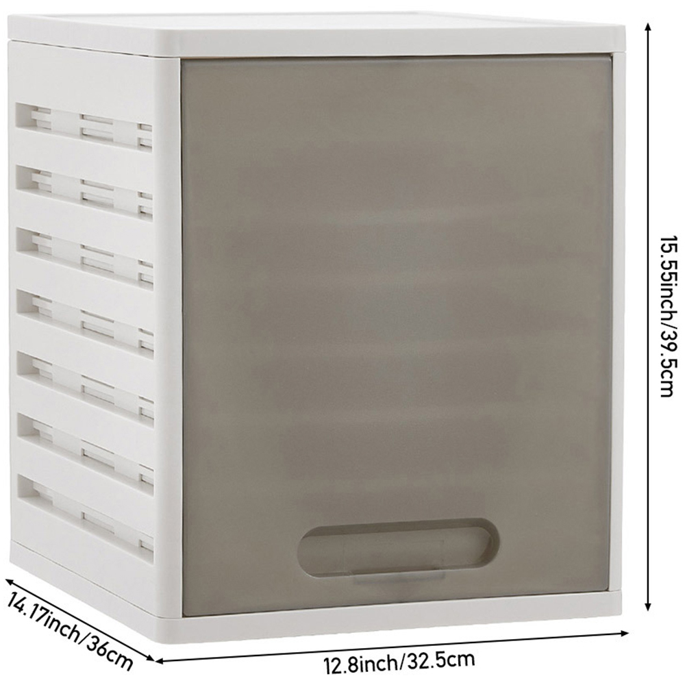 H&O Direct 7 Drawer White Shirt Storage Organiser Image 5