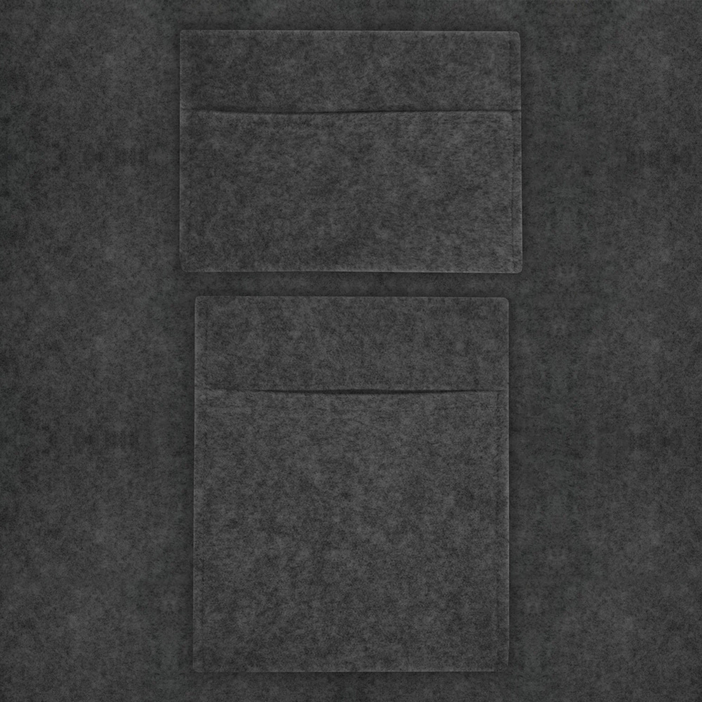 Monster Shop Anthracite Grey Van Carpet Lining and Storage Pouches Set with Adhesive Glue Image 3