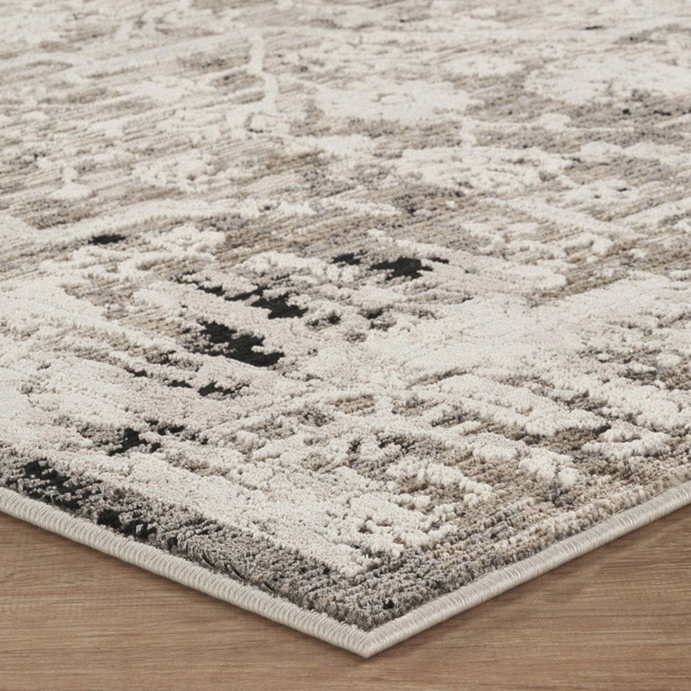 Mayfair Living Room Area Rug Metallic Sheen Contemporary Modern Damask Design - Grey 200cm x 290cm Image 4