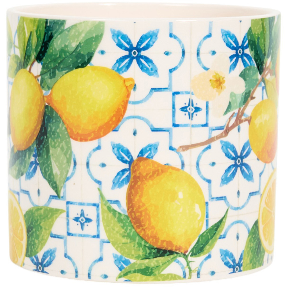Lemon Print Citronella Candle Image 2