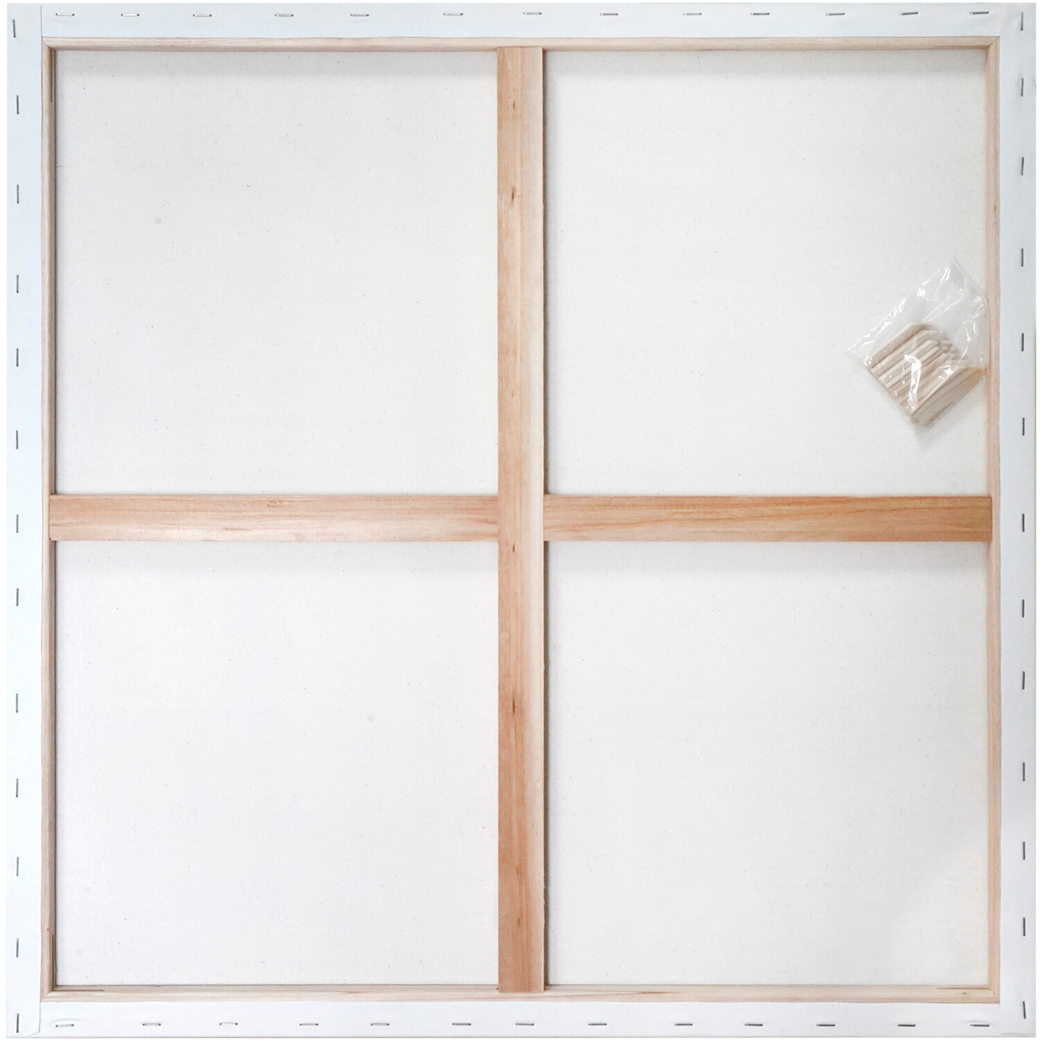 Plain Stretched Canvas White 61 x 61cm Image 3