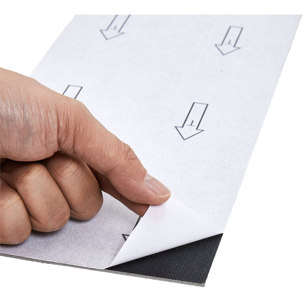 Living and Home Brown Rectangle PVC Flooring Self Adhesive 36 Pack Image 6