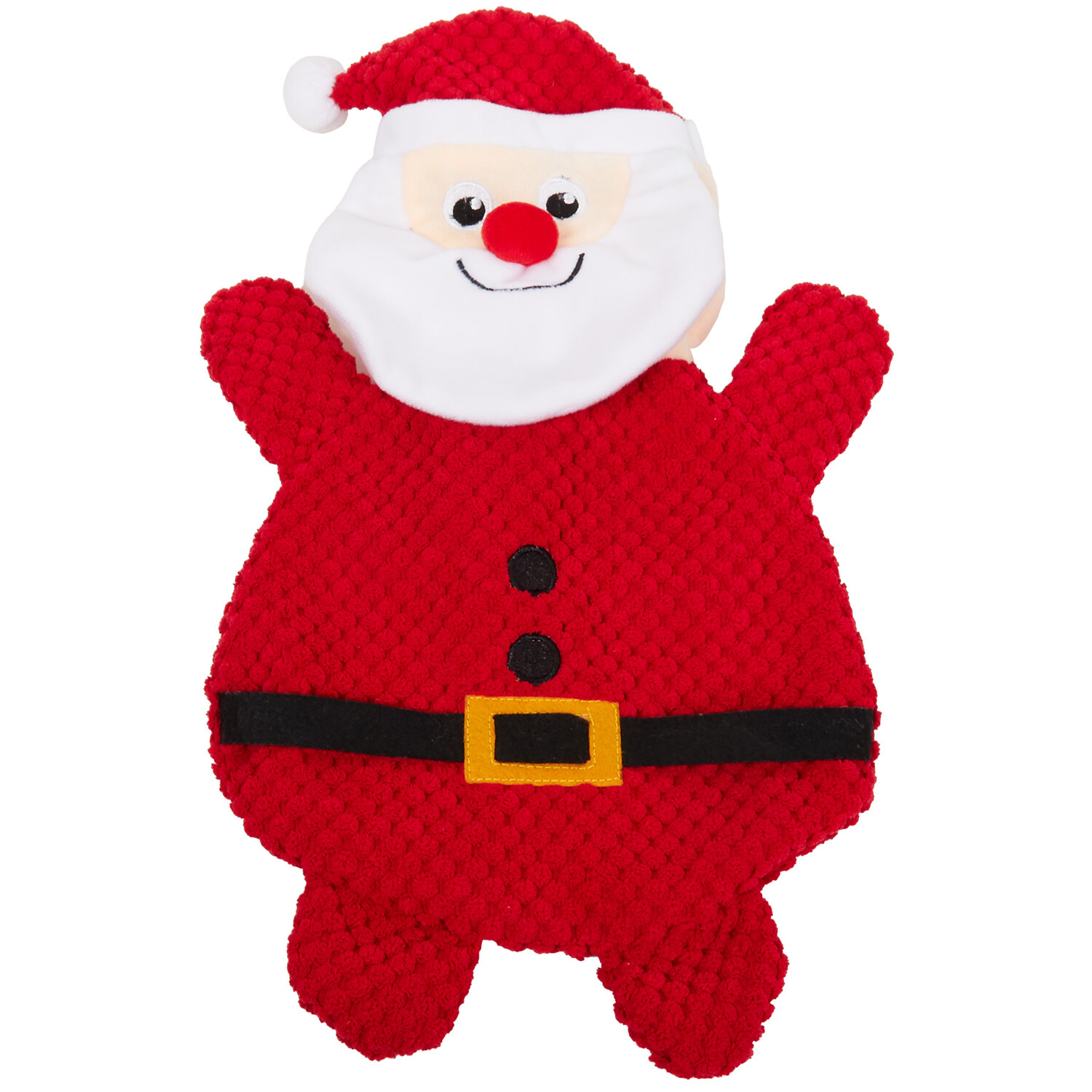 Crackle Flattie Dog Toy - Red or Brown Image 2