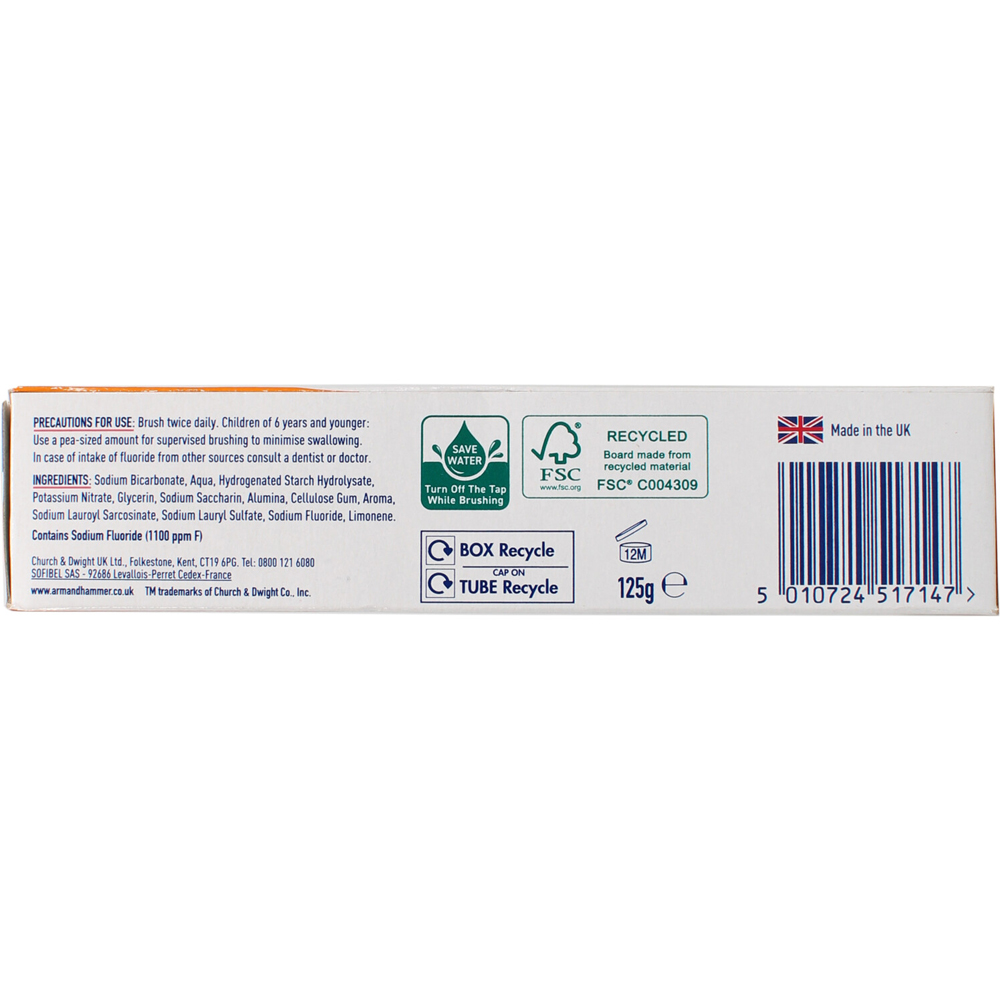 Arm & Hammer Sensitive Care Toothpaste 125g Image 2