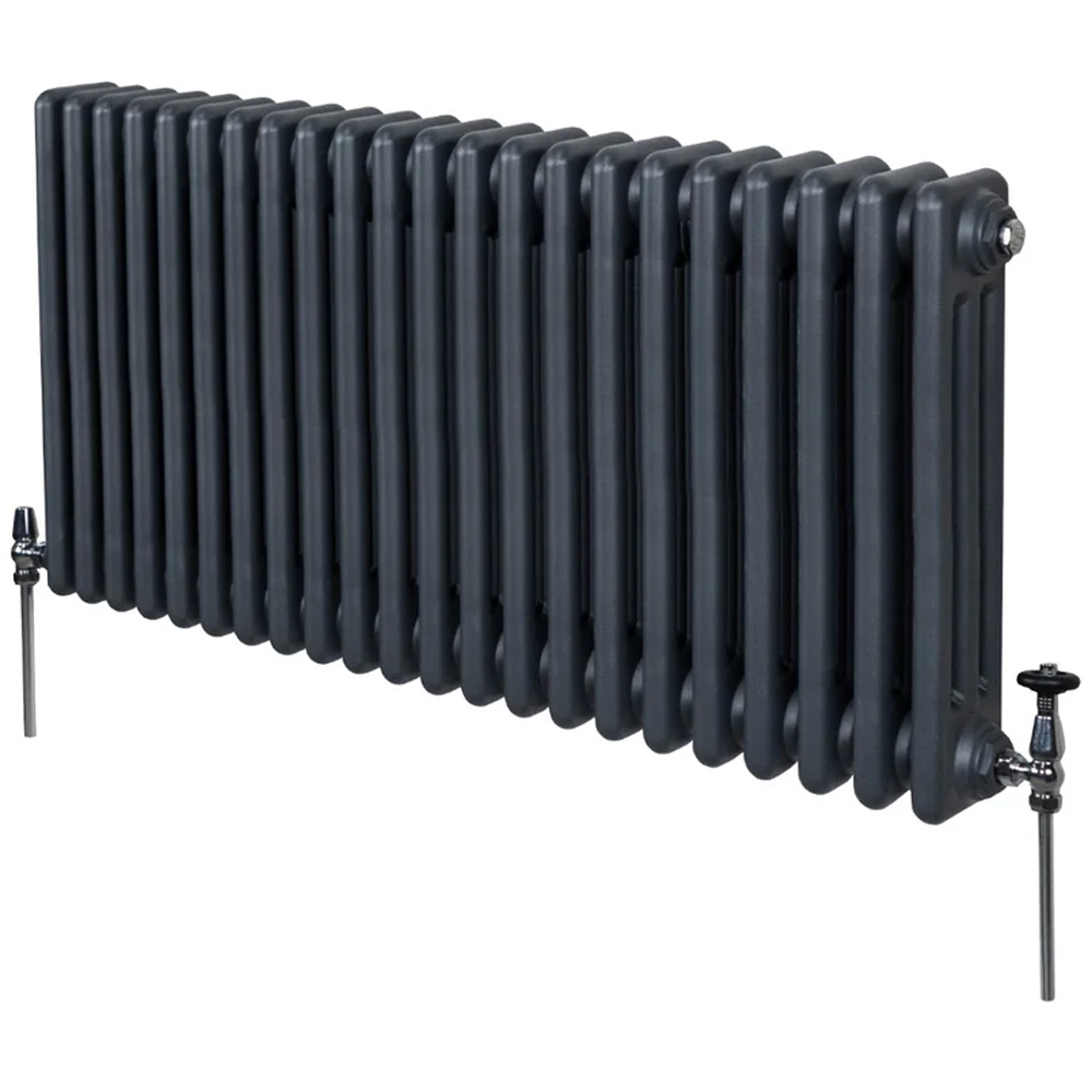 Monster Shop 5292 BTU Anthracite Grey Traditional 3 Column Radiator 600 x 1012mm Image 3