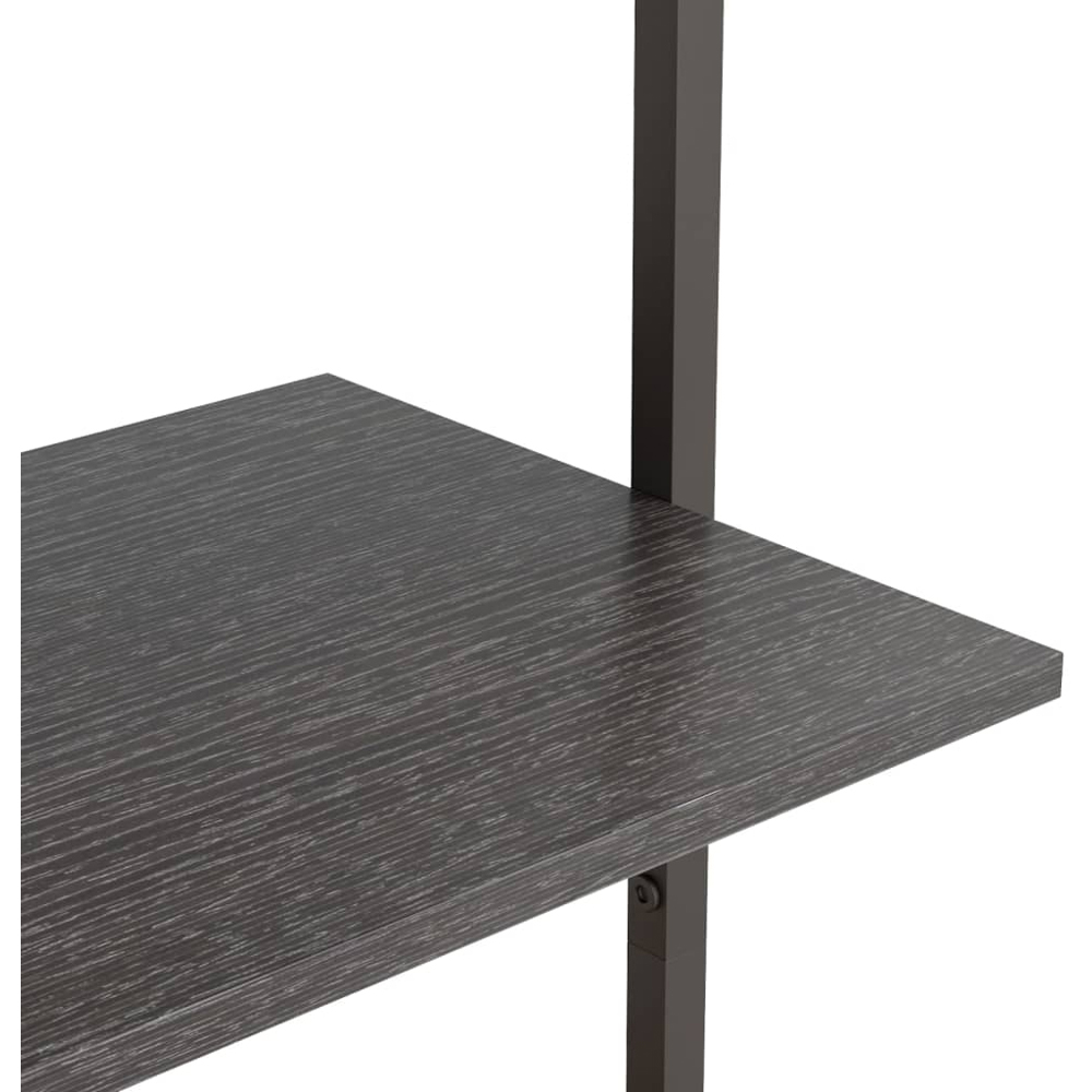 vidaXL 3-Tier Black Leaning Shelf Image 6