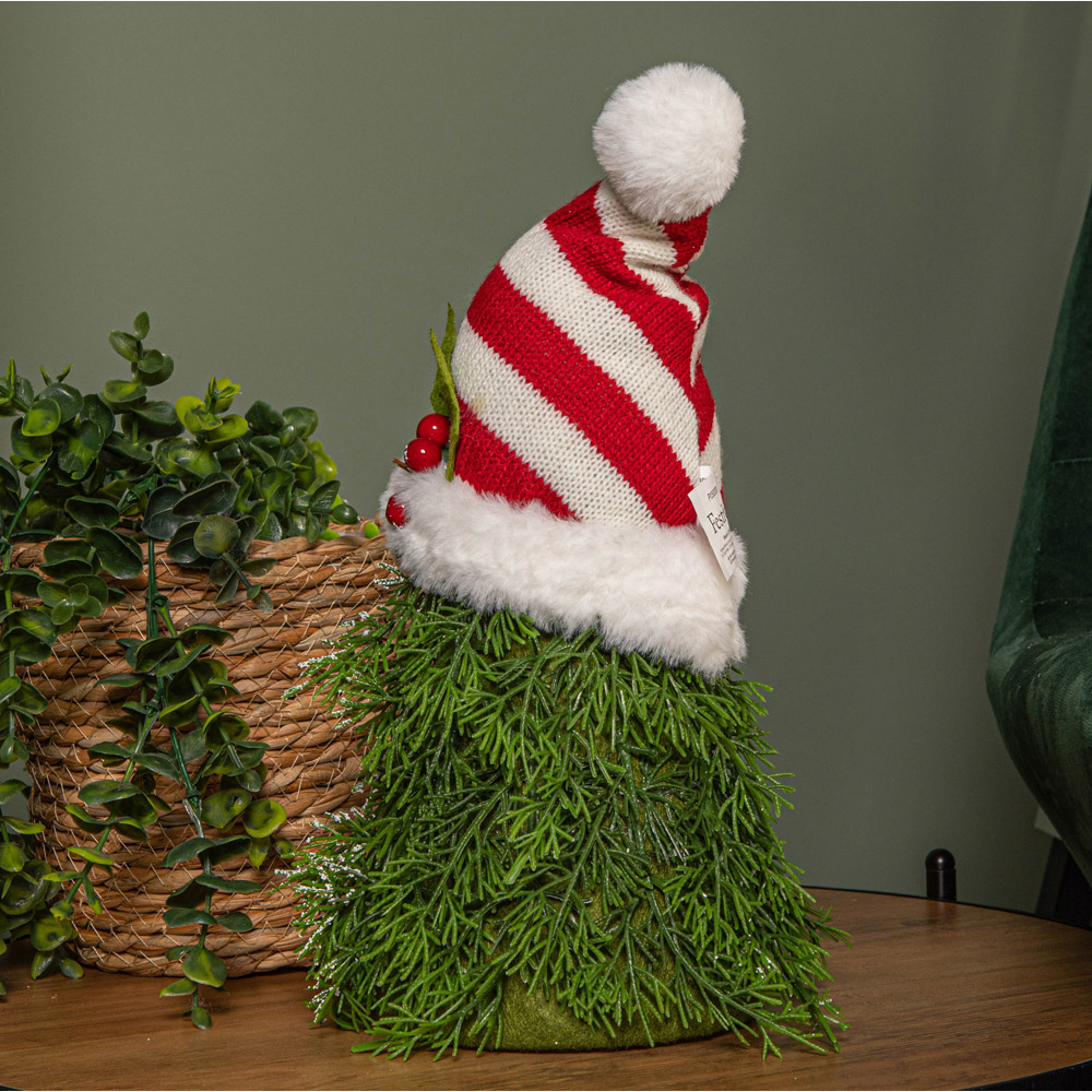 Samuel Alexander Red and White Striped Hat Sitting Gonk Christmas Decoration 31cm Image 3