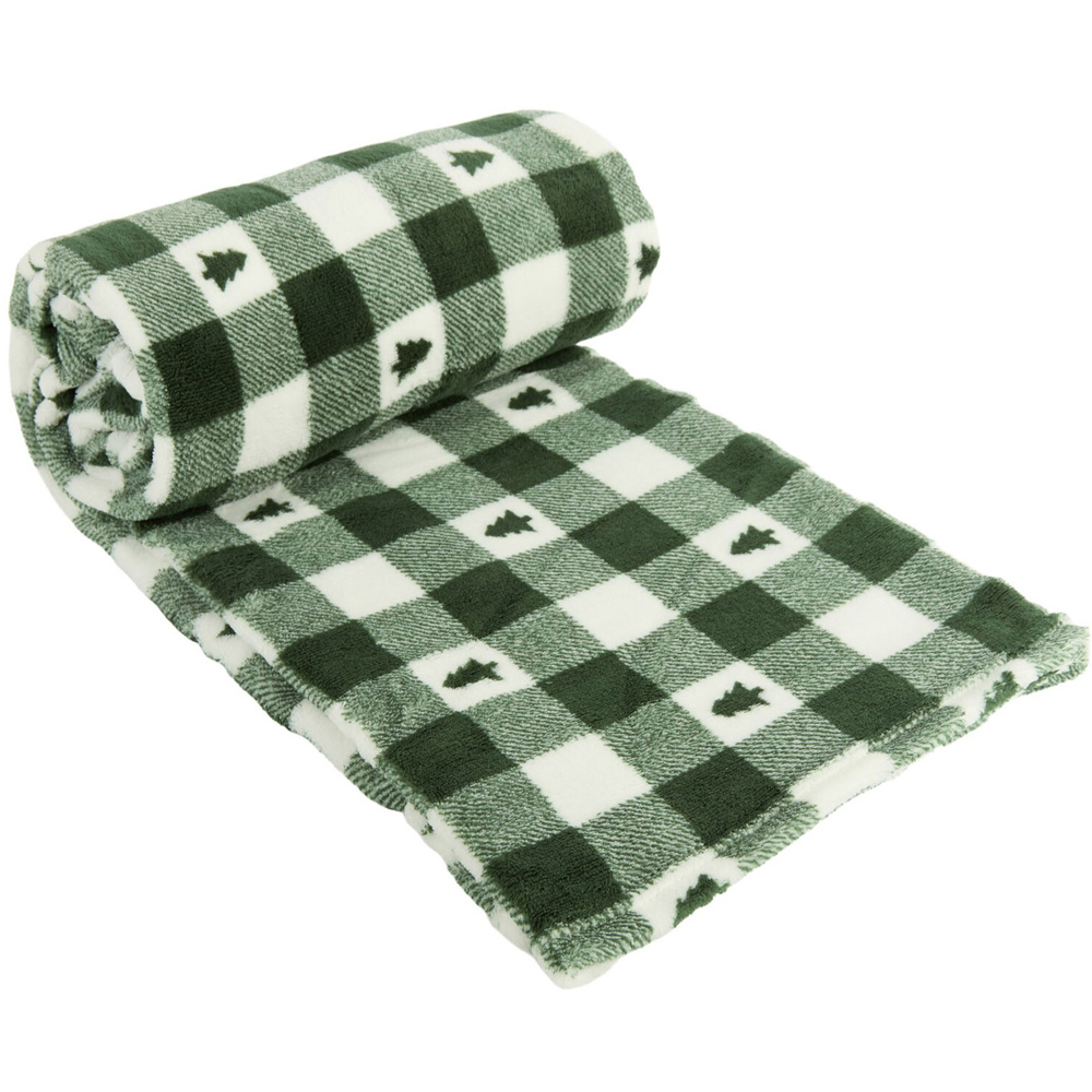 Checkerboard Christmas Tree Throw Image 4