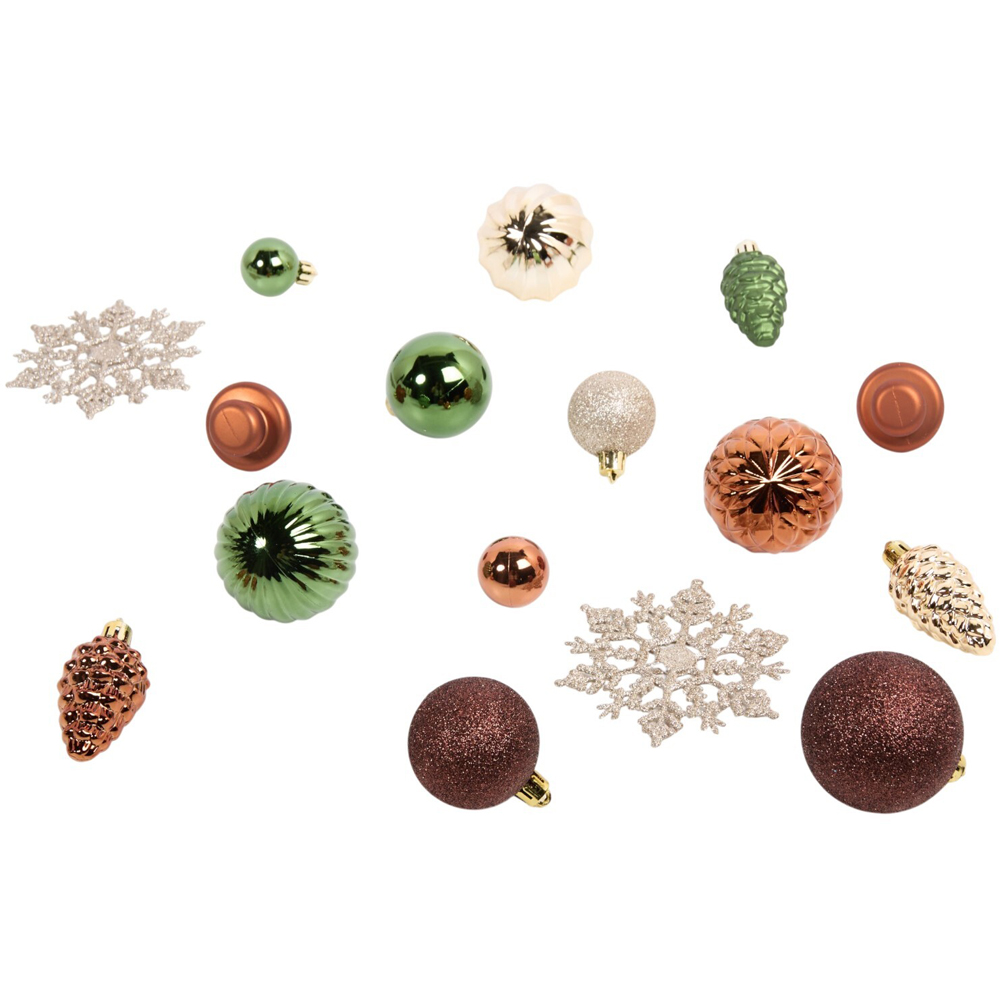 Pack of 100 Amber Charm Festive Baubles Image 2