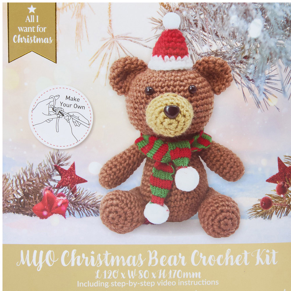 Make Your Own Christmas Bear Crochet Kit Image 2