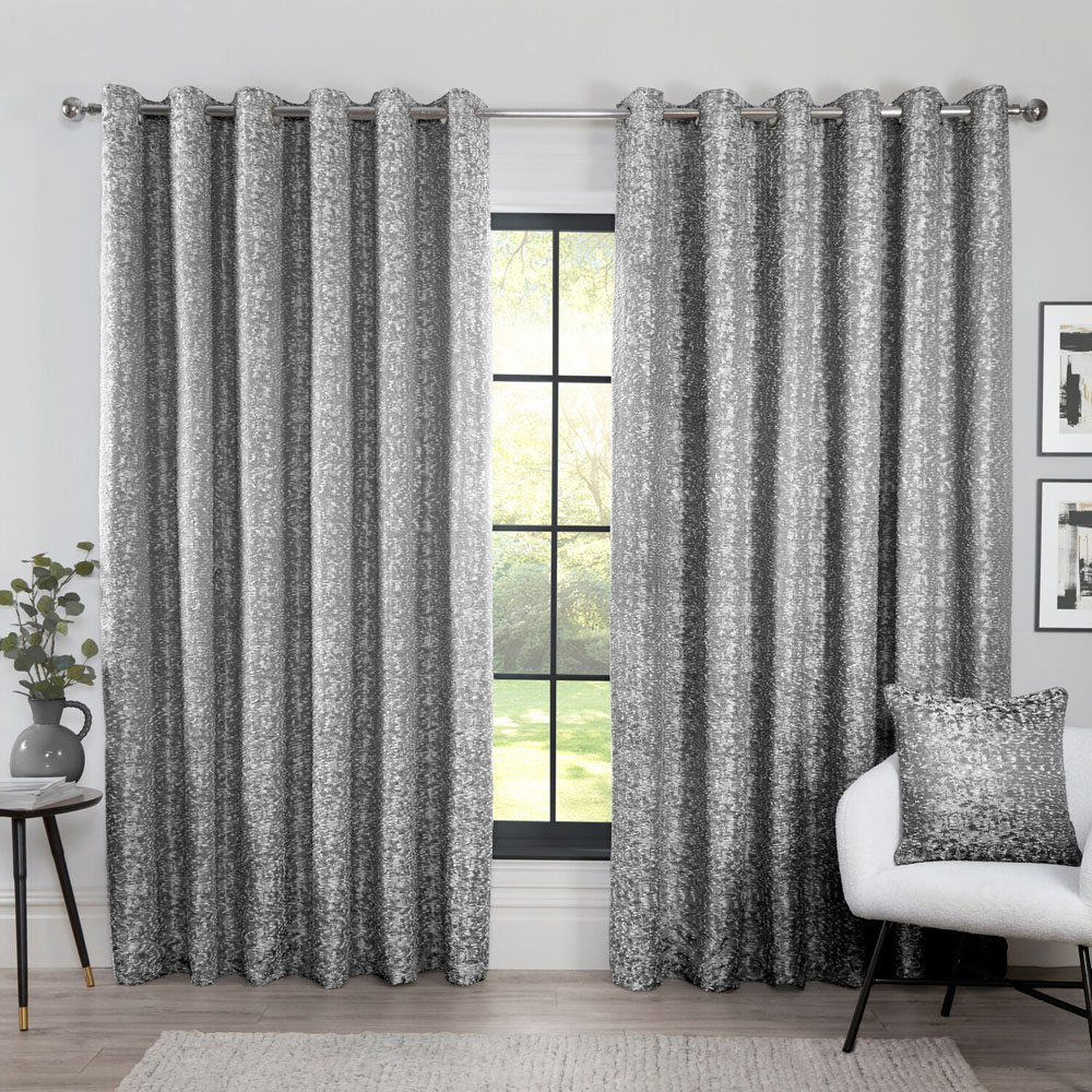 Maison Blackout Curtain Silver 229cm Image 4