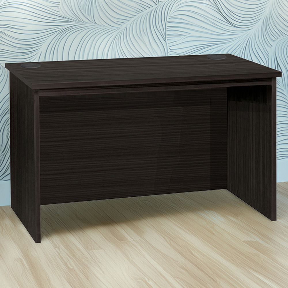 R White Cabinets Large Home Office Desk Black Image 1