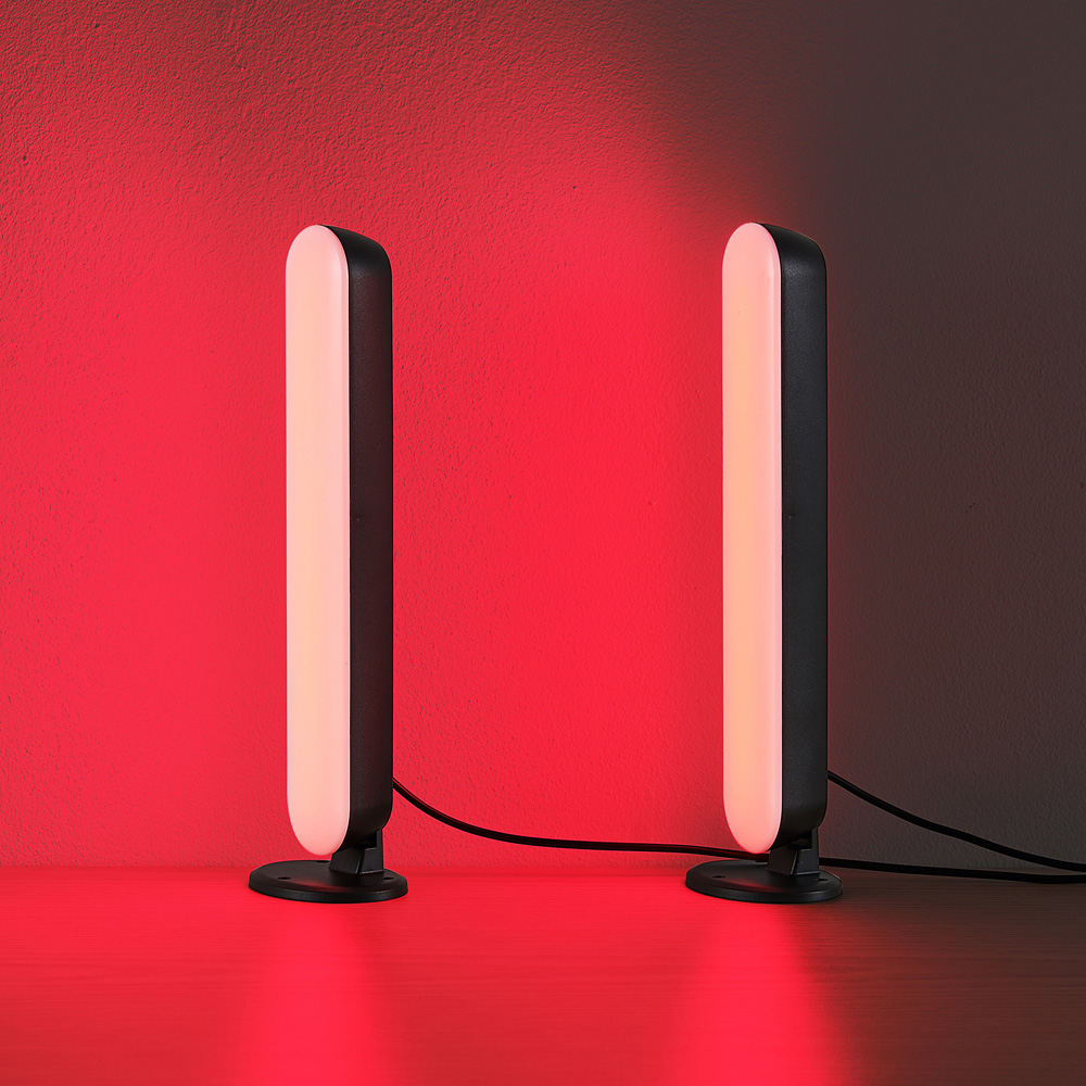TRIO Game Black Integrated LED Gaming Table Lamp 2 Pack Image 4
