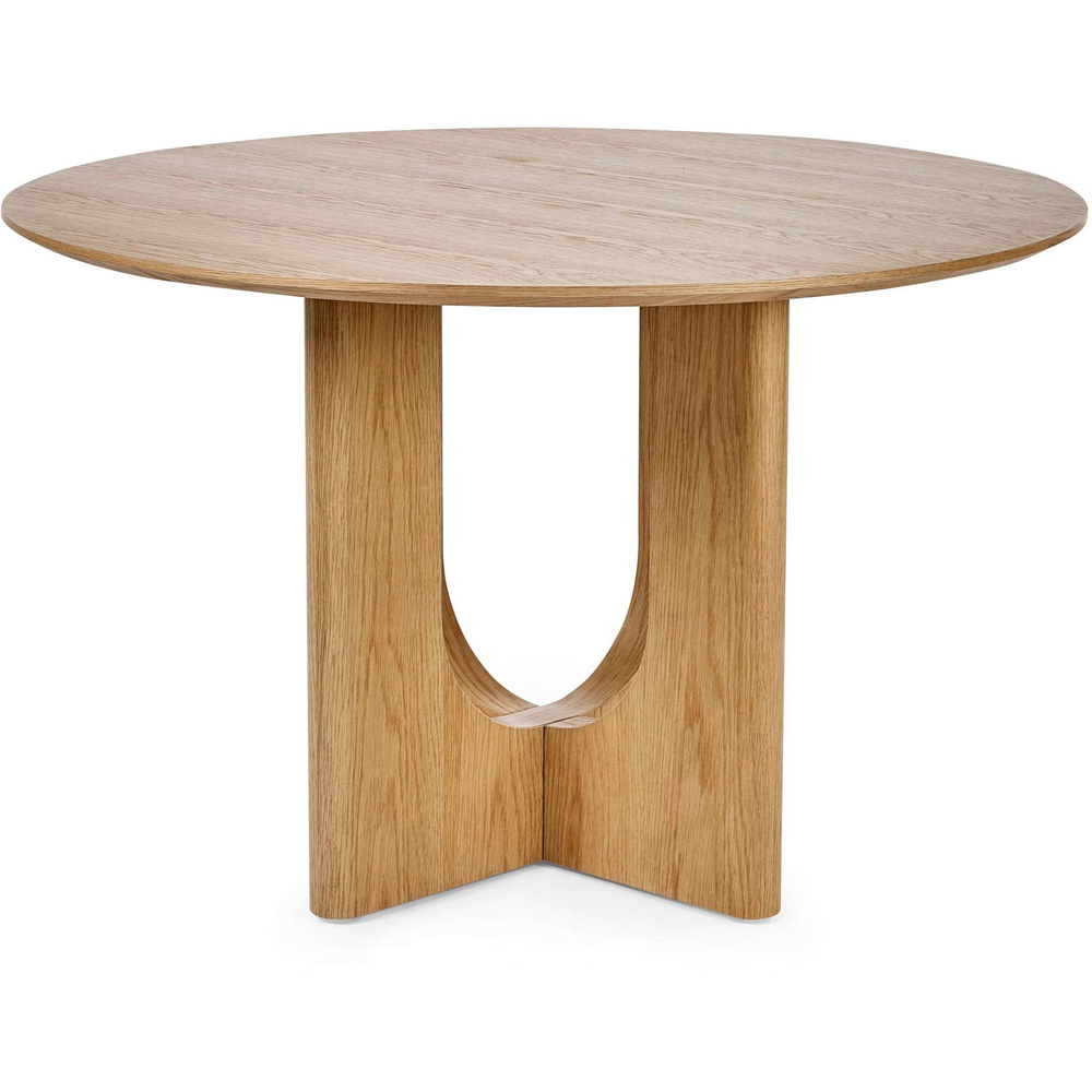 Julian Bowen Cellini 4 Seater Natural Oak Effect Round Dining Table Image 2