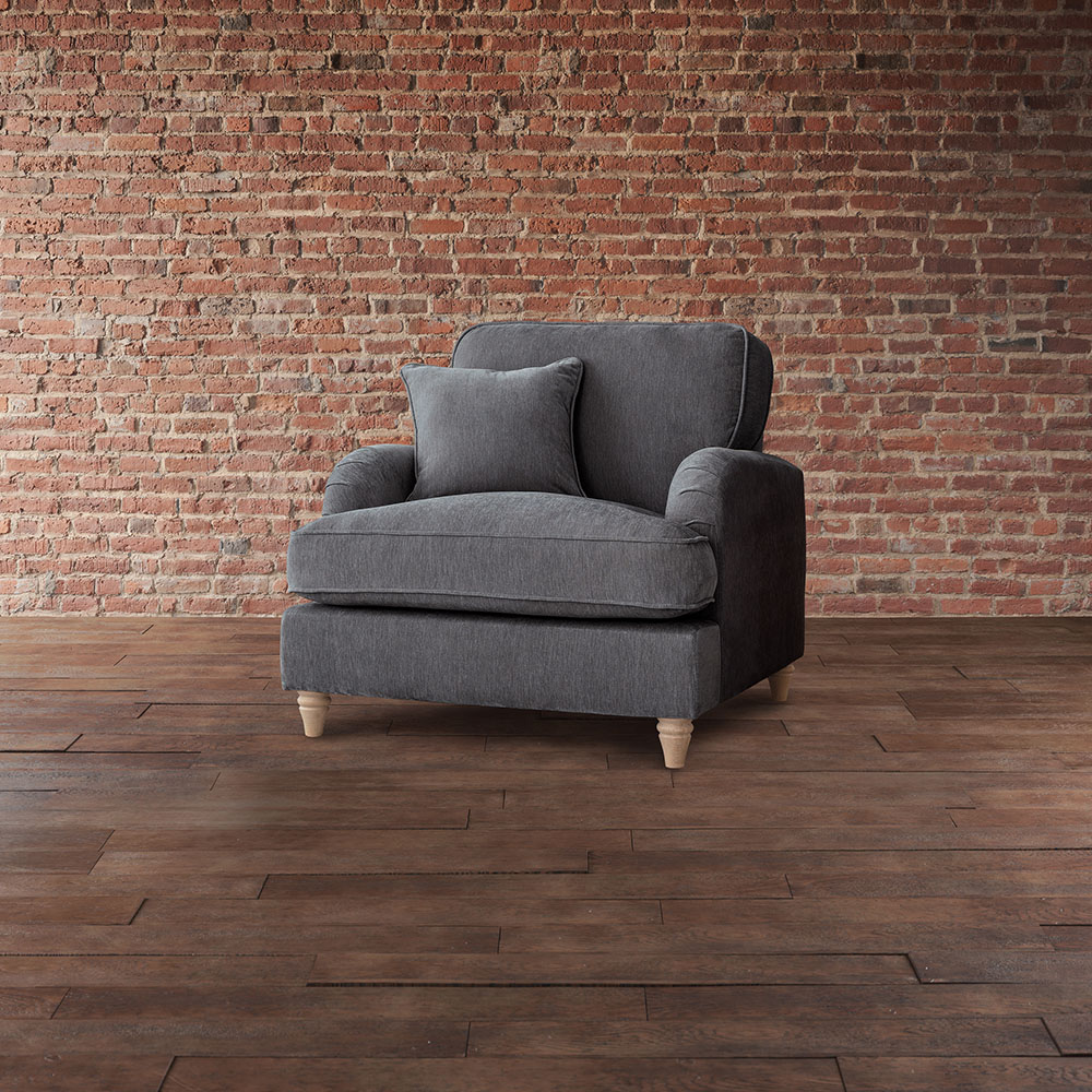The Vienna Charcoal Armchair Image 4