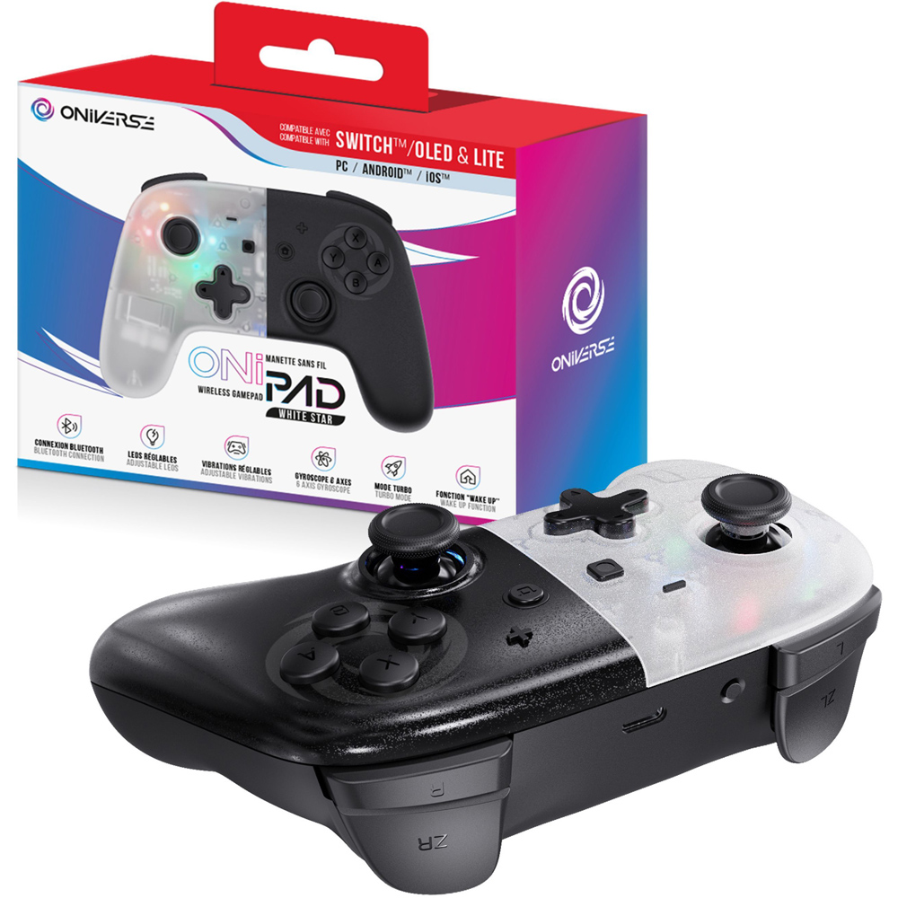Oniverse Onipad White Star Bluetooth Gaming Controller Image 3