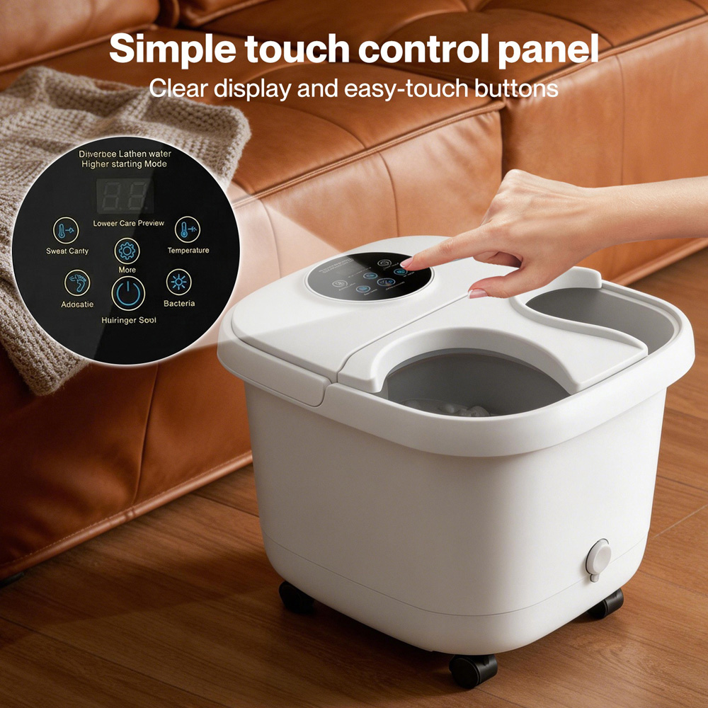 Spector White Electric Heat Temperature Control Foot Spa Massager Image 4