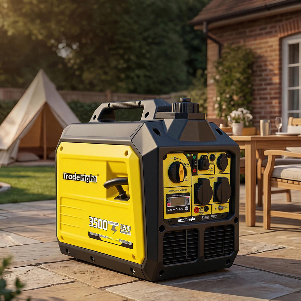 Traderight Portable Quiet Petrol Inverter Generator 3500W Image 2