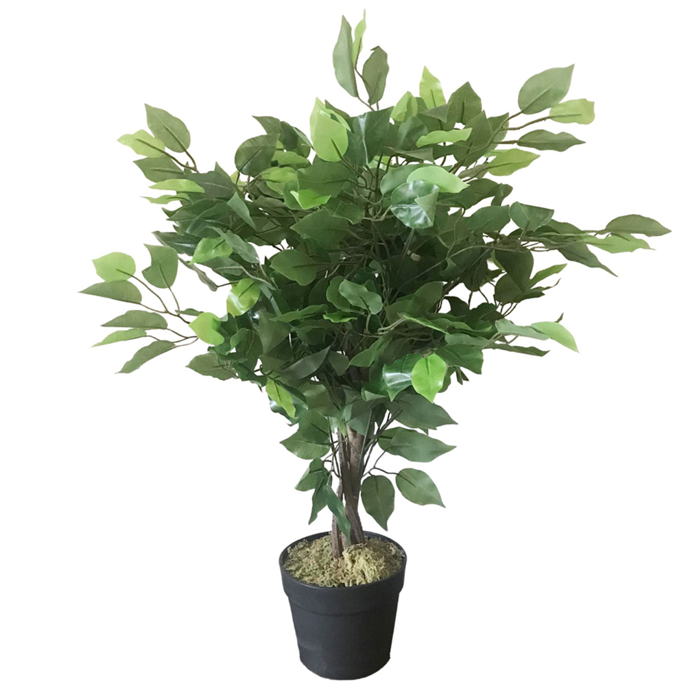 Leaf Bushy Ficus Artificial Tree in Pot 60cm Image 1