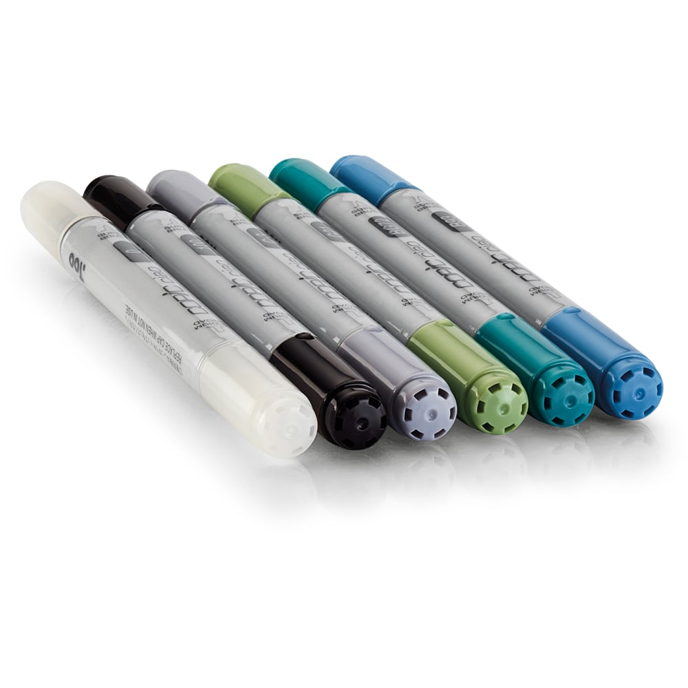 Copic Ciao Sea Marker Pen 6 Pack Image 2