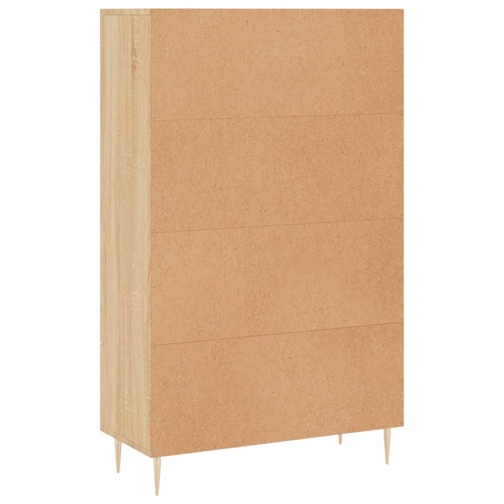 vidaXL 2 Door Single Drawer Sonoma Oak Highboard Image 8
